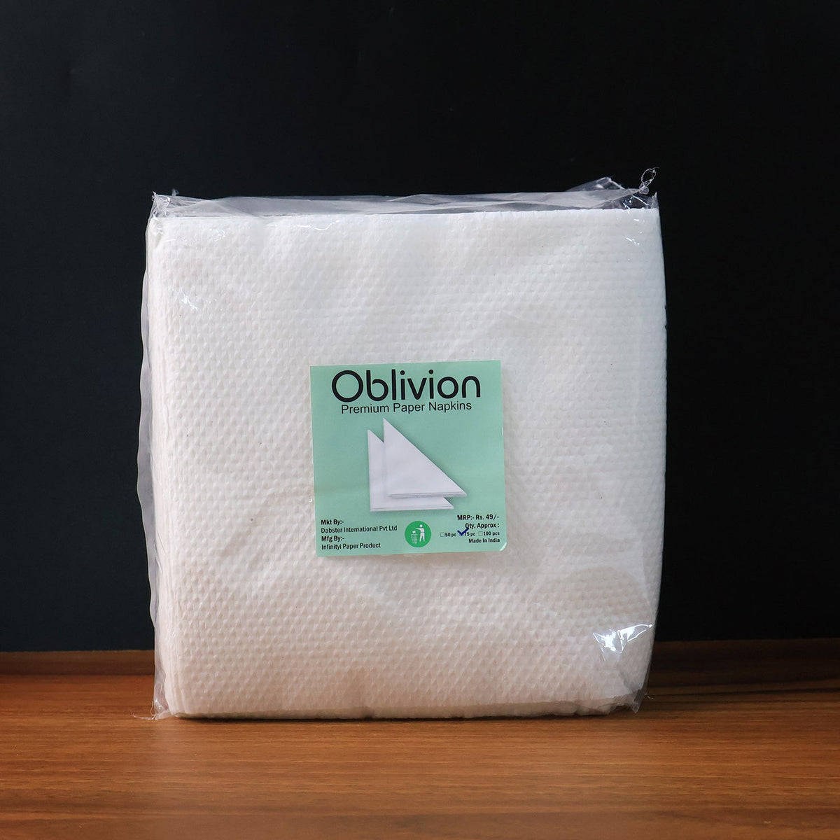 Soft disposable tissue napkins from 75 pack for hygiene